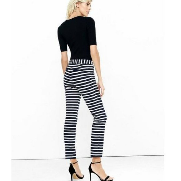 Express Striped Sailor Ankle Pants - Picture 6 of 9